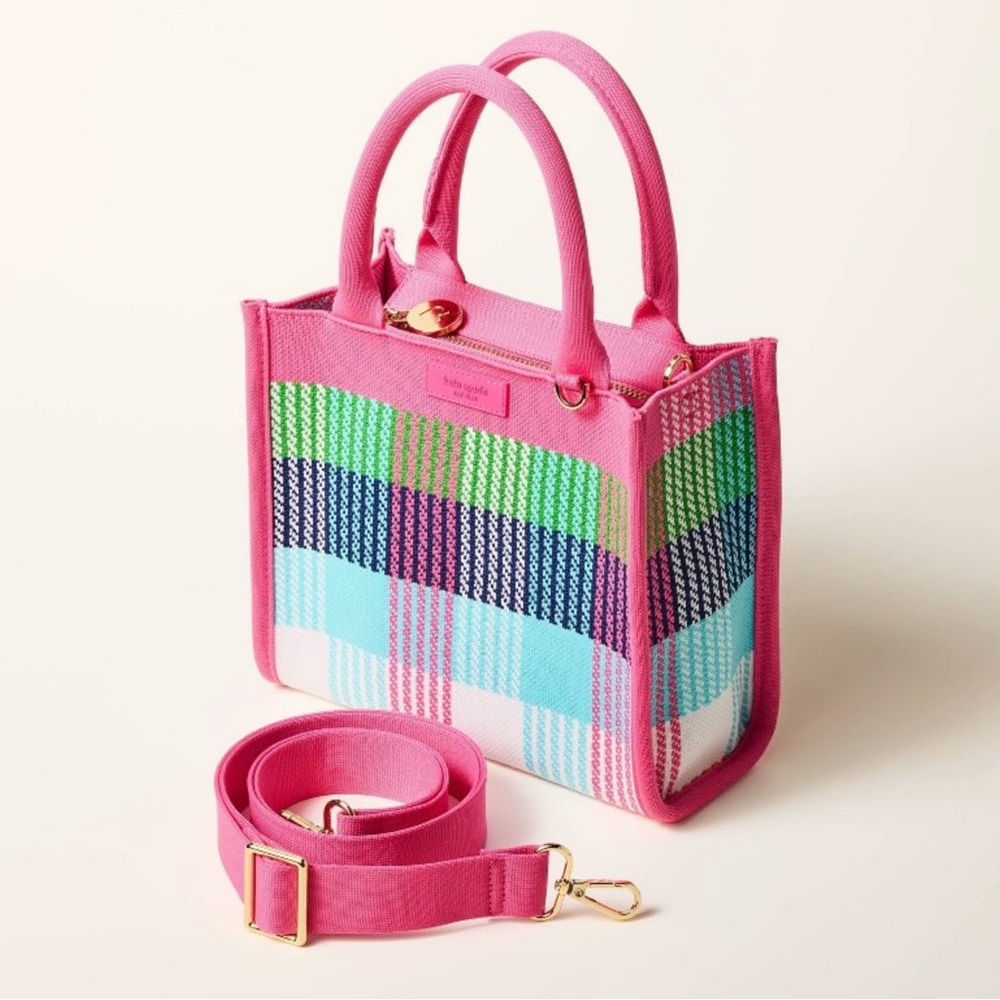 Kate Spade x Target NWT Plaid Knit Crossbody Bag